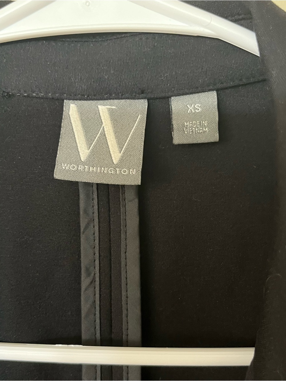 Worthington Black Double-Breasted Blazer - Picture 2 of 7